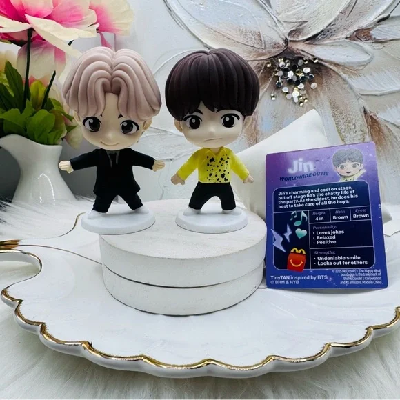 BTS Tiny Tan McDonald's Figures Jin & Jungkook - Picture 1 of 5